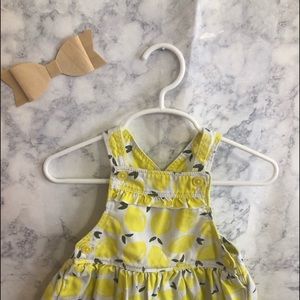 Lemon overall dress